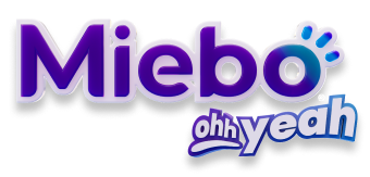Miebo logo with oh yeah below it