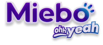 Miebo logo with oh yeah below it